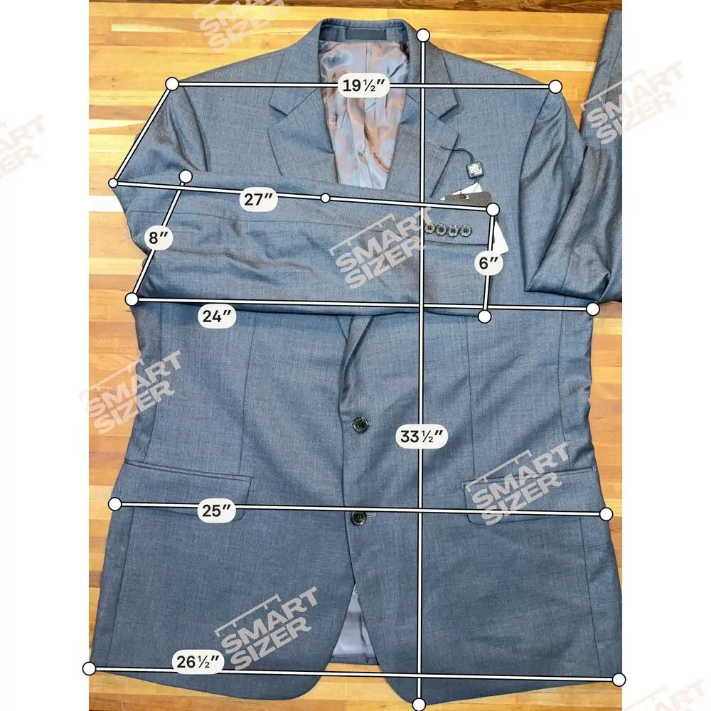 Ralph Lauren Men's Lattimore Two Button Blazer Jacket Grey 46L $450